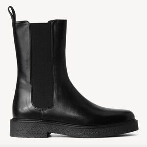 Staud  Palamino Leather Boot in Black, Size 10